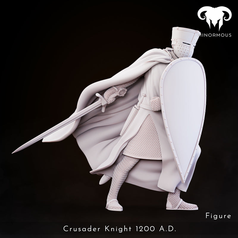 Crusader Knight 12th-13th C. "Vigilant Sentinel" - 3D Print