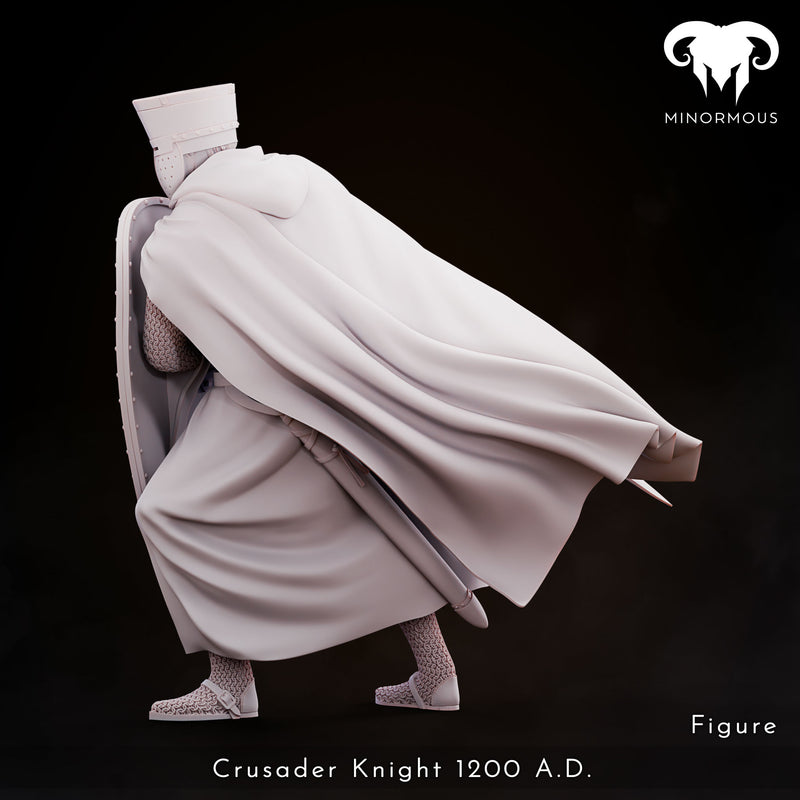 Crusader Knight 12th-13th C. "Vigilant Sentinel" - 3D Print