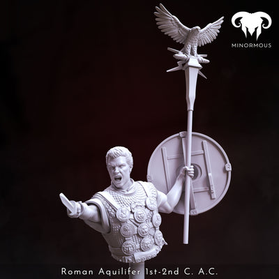 Roman Aquilifer 1st-2nd C. A.C. "The Protector" Bust - 3D Print