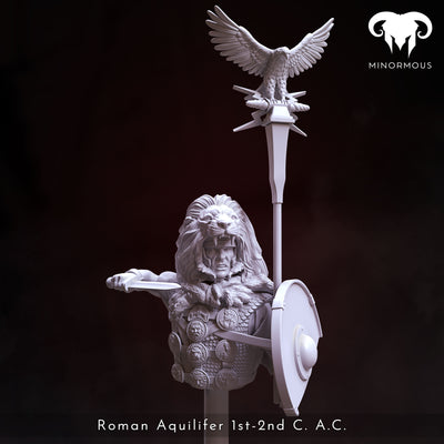 Roman Aquilifer 1st-2nd C. A.C. "The Last Stand" Bust - 3D Print