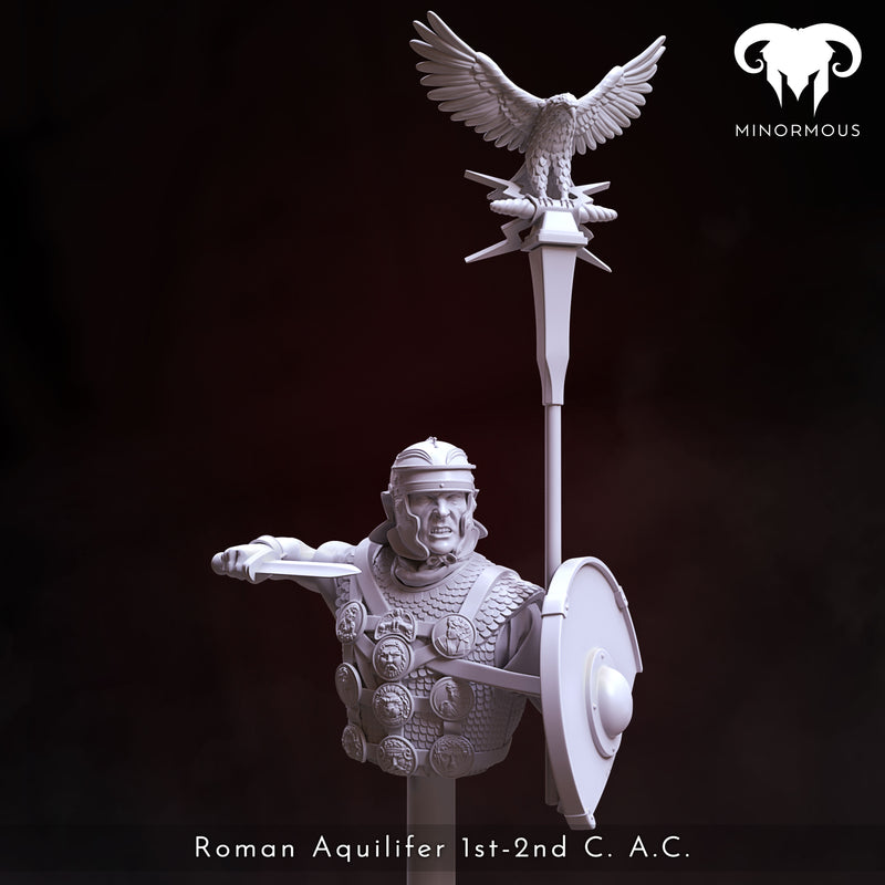 Roman Aquilifer 1st-2nd C. A.C. "The Last Stand" Bust - 3D Print