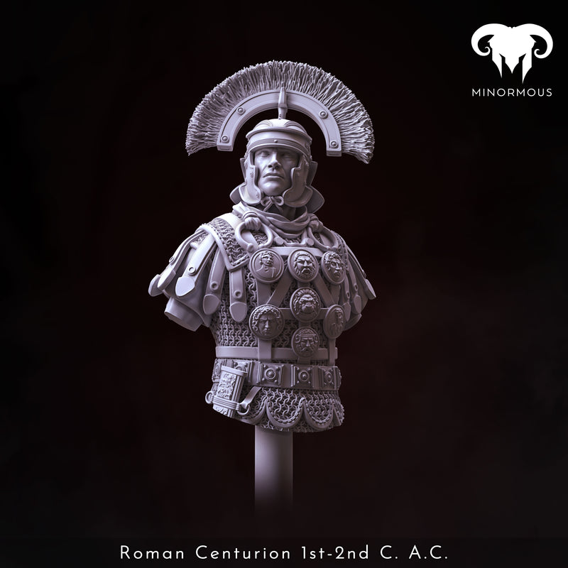 Roman Centurion 1st-2nd C. A.C. "Bravery and Valor" Bust - 3D Print