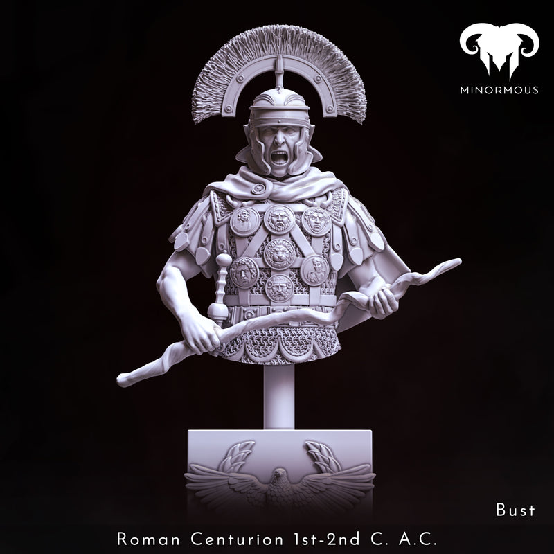 Roman Centurion 1st-2nd C. A.C. "Discipline and Order" Bust - 3D Print