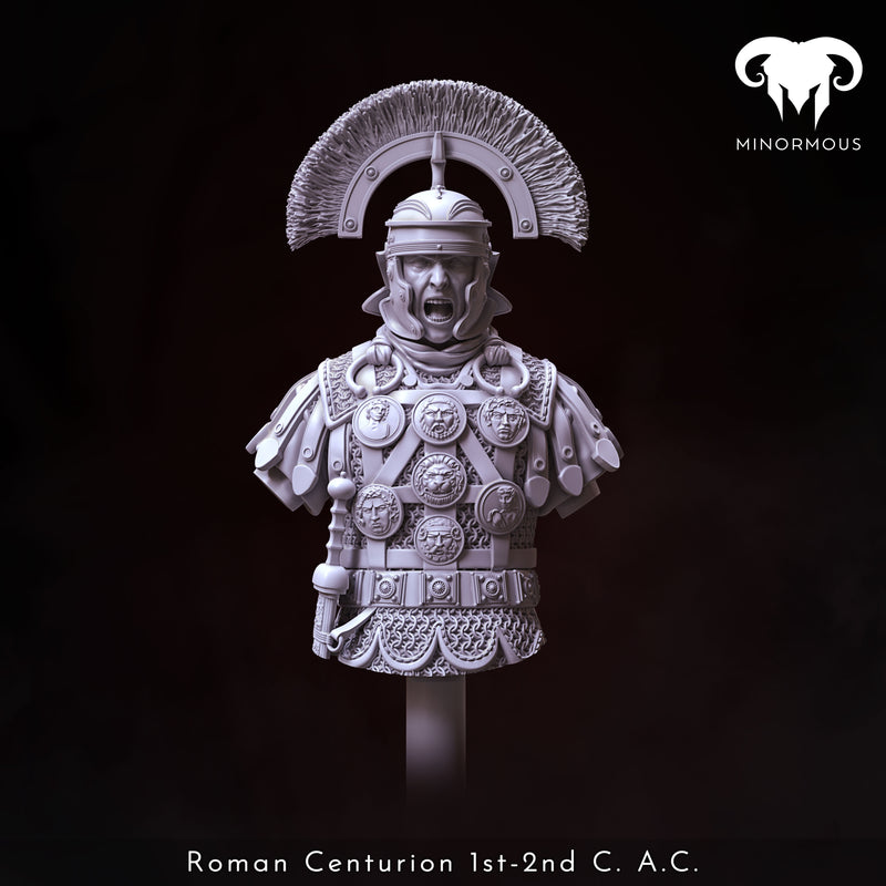 Roman Centurion 1st-2nd C. A.C. "Discipline and Order" Bust - 3D Print