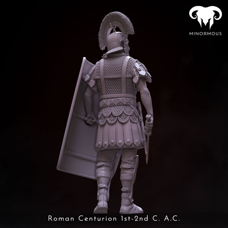 Roman Centurion 1st-2nd C. A.C. "Bravery and Valor" - 90mm - 3D Print