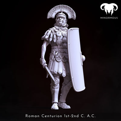 Roman Centurion 1st-2nd C. A.C. "Bravery and Valor" - 75mm - 3D Print