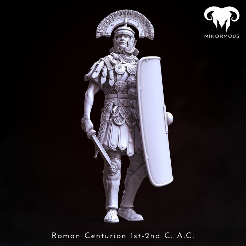 Roman Centurion 1st-2nd C. A.C. "Bravery and Valor" - 90mm - 3D Print