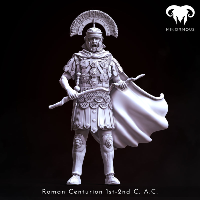 Roman Centurion 1st-2nd C. A.C. "Discipline and Order" - 75mm - 3D Print