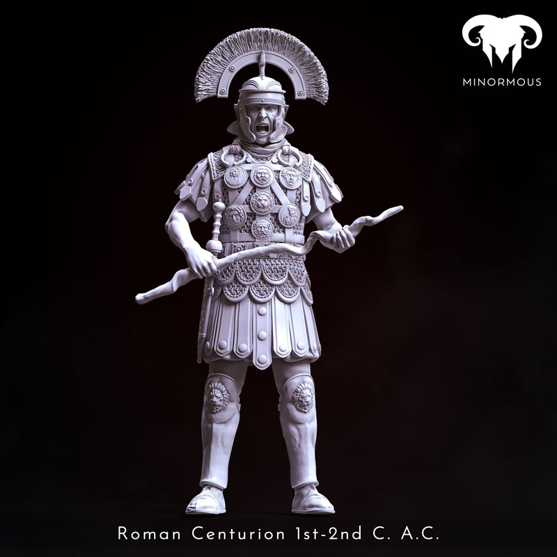 Roman Centurion 1st-2nd C. A.C. "Discipline and Order" - 75mm - 3D Print