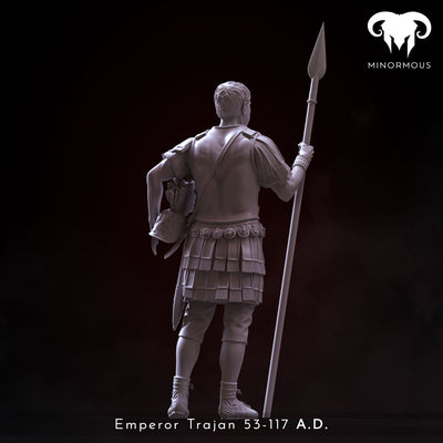 Roman Emperor Trajan 98 to 117 A.D. "Conquering the World" - 90mm - 3D Print