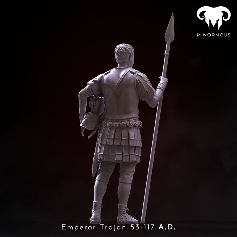 Roman Emperor Trajan 98 to 117 A.D. "Conquering the World" - 90mm - 3D Print