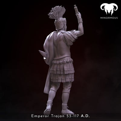 Roman Emperor Trajan 98 to 117 A.D. "From Soldier to Emperor" - 75mm - 3D Print