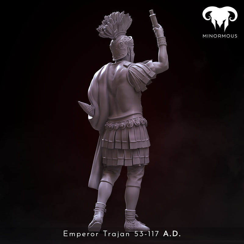 Roman Emperor Trajan 98 to 117 A.D. "From Soldier to Emperor" - 75mm - 3D Print