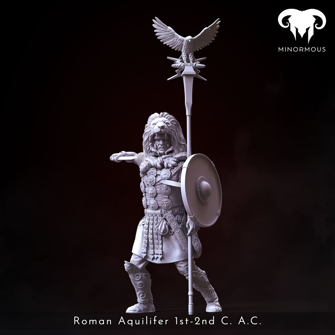Roman Aquilifer 1st-2nd C. A.C. “The Last Stand” - 75mm - 3D Print