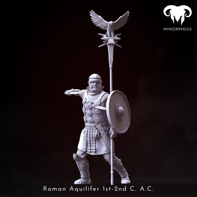 Roman Aquilifer 1st-2nd C. A.C. "The Last Stand" - 75mm - 3D Print