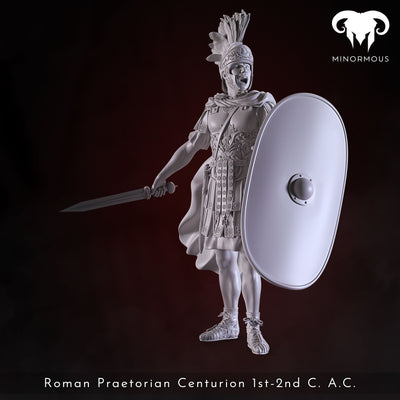 In Command, Roman Praetorian Centurion 1st-2nd C. AD - 90mm - 3D Print