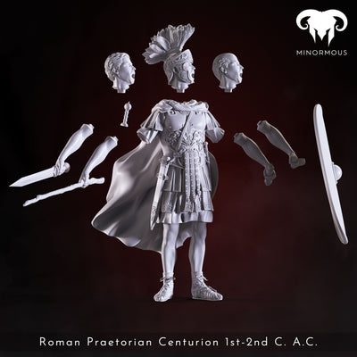 In Command, Roman Praetorian Centurion 1st-2nd C. AD - 90mm - 3D Print