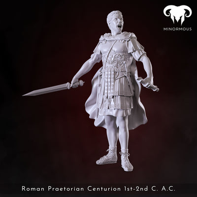 In Command, Roman Praetorian Centurion 1st-2nd C. AD - 90mm - 3D Print