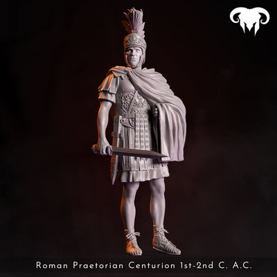 In Charge, Roman Praetorian Centurion 1st-2nd C. AD - 90mm - 3D Print