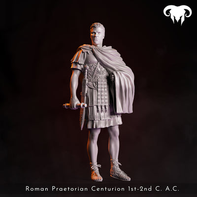 In Charge, Roman Praetorian Centurion 1st-2nd C. AD - 90mm - 3D Print