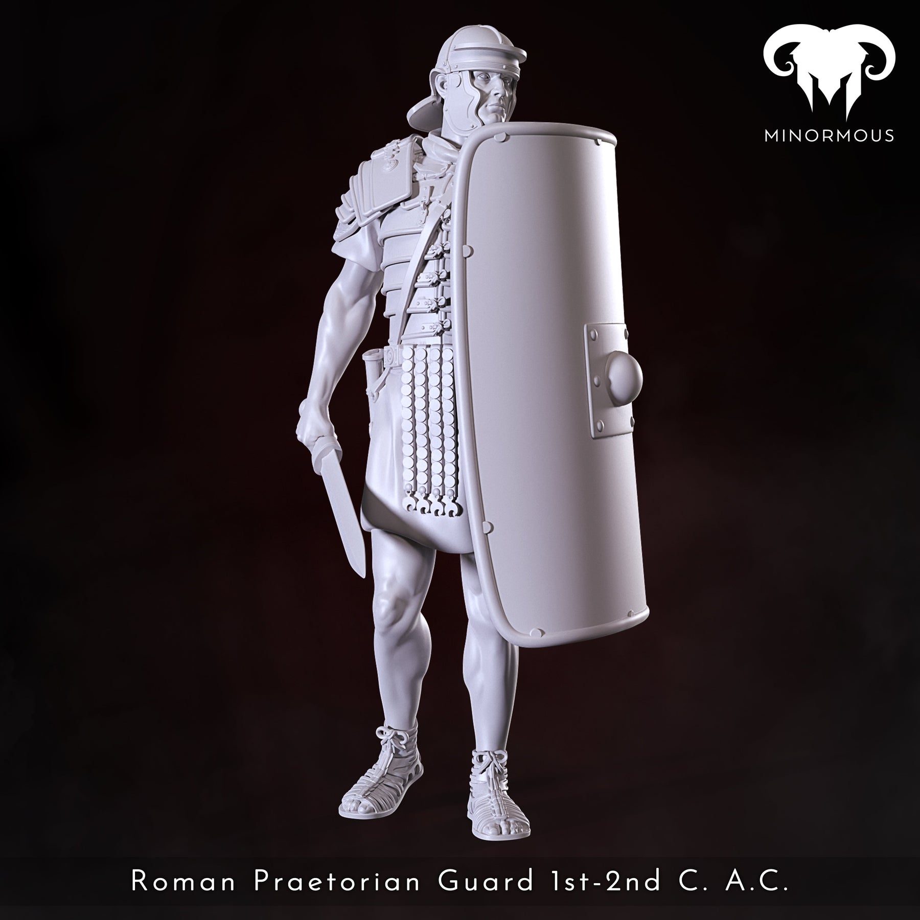 Modern Rome Guards Ready for the Roman Games, Roman Praetorian Guard 1st-2nd C. AD - 90mm ...