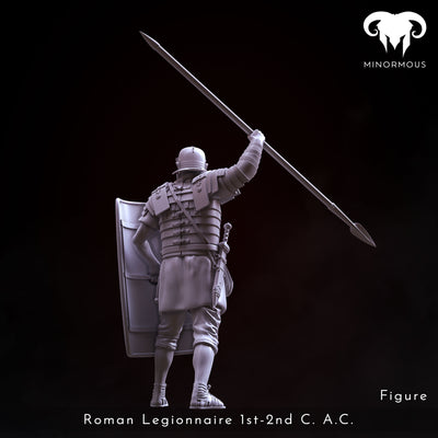 Roman Legionnaire 1st-2nd C. A.C. "Rome's Unyielding Guardian" - 75mm - 3D Print