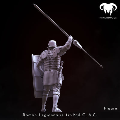 Roman Legionnaire 1st-2nd C. A.C. "Rome's Unyielding Guardian" - 75mm - 3D Print