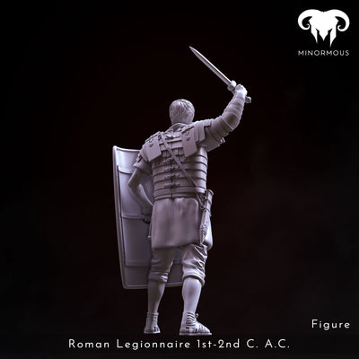 Roman Legionnaire 1st-2nd C. A.C. "Rome's Unyielding Guardian" - 75mm - 3D Print