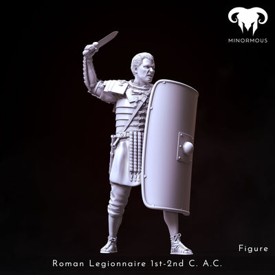 Roman Legionnaire 1st-2nd C. A.C. "Rome's Unyielding Guardian" - 90mm - 3D Print