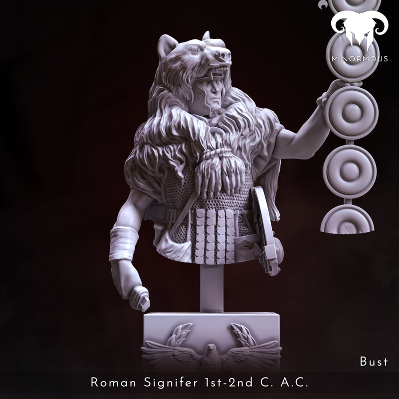 Roman Signifer 1st-2nd C. A.C. "Standard of Honor" Bust - 3D Print