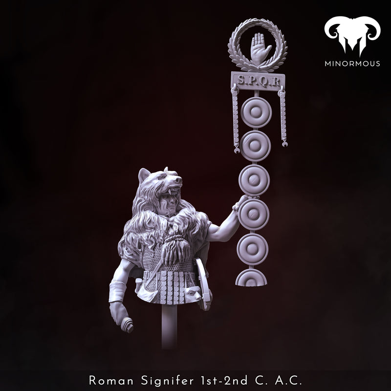Roman Signifer 1st-2nd C. A.C. "Standard of Honor" Bust - 3D Print