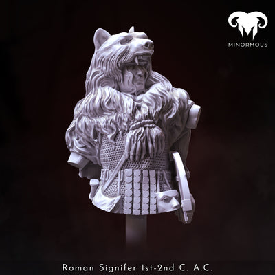 Roman Signifer 1st-2nd C. A.C. "Standard of Honor" Bust - 3D Print