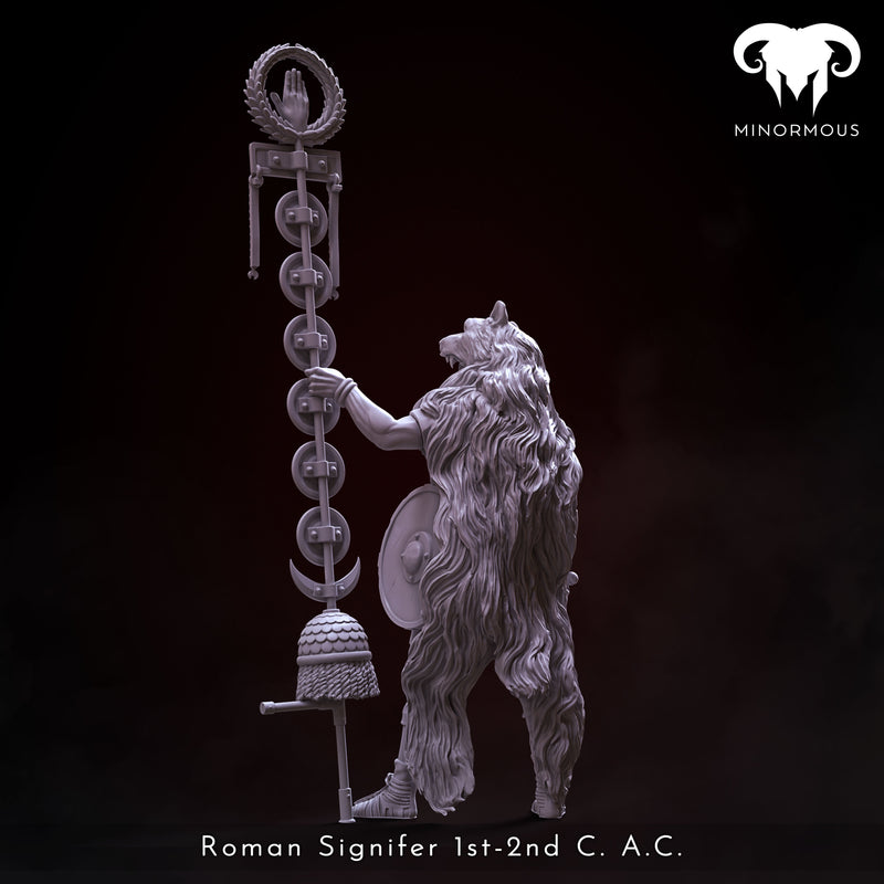 Roman Signifer 1st-2nd C. A.C. "Standard of Honor" - 90mm - 3D Print