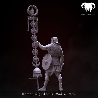Roman Signifer 1st-2nd C. A.C. "Standard of Honor" - 90mm - 3D Print