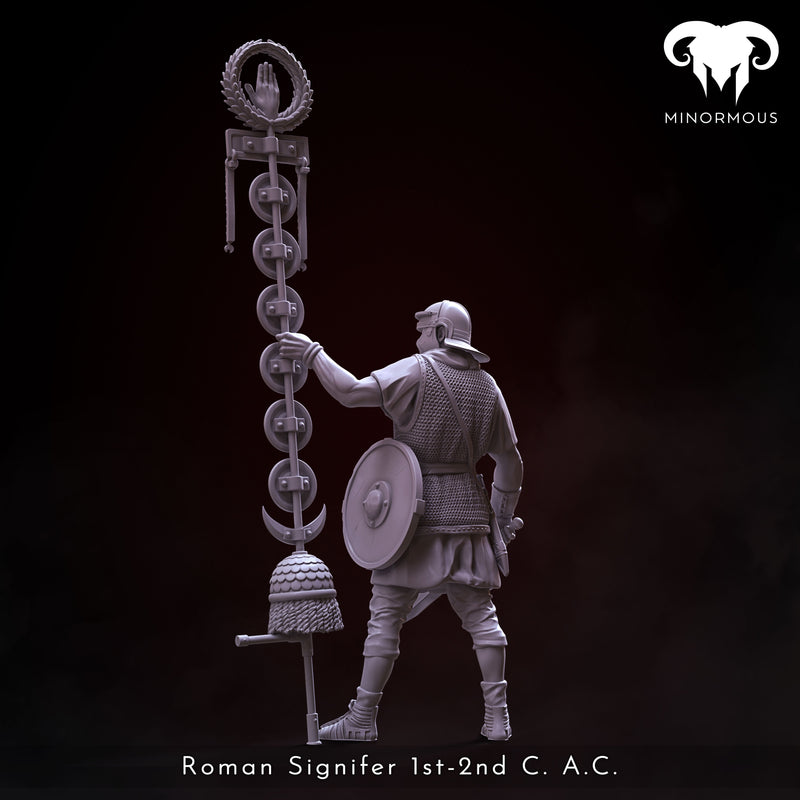 Roman Signifer 1st-2nd C. A.C. "Standard of Honor" - 90mm - 3D Print