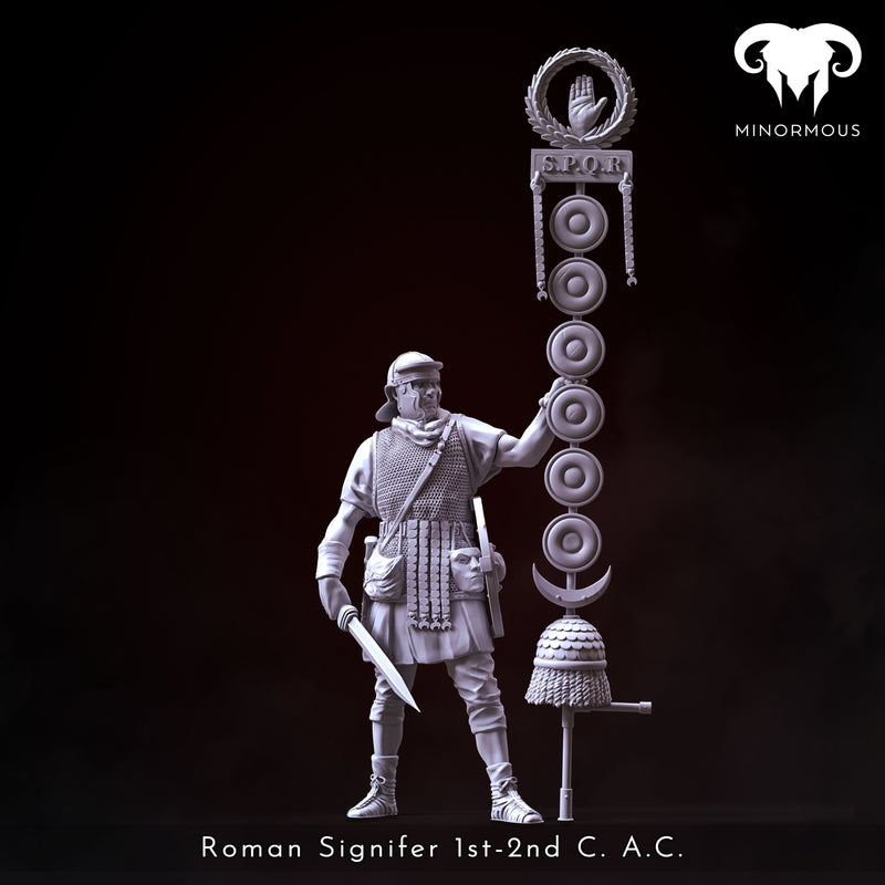 Roman Signifer 1st-2nd C. A.C. "Standard of Honor" - 90mm - 3D Print