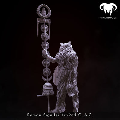 Roman Signifer 1st-2nd C. A.C. "Brave and Bold" - 90mm - 3D Print