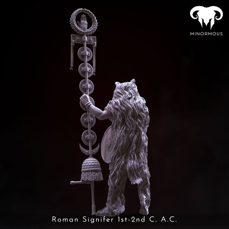 Roman Signifer 1st-2nd C. A.C. "Brave and Bold" - 90mm - 3D Print