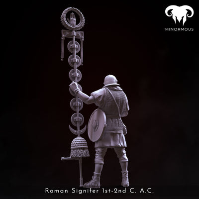Roman Signifer 1st-2nd C. A.C. "Brave and Bold" - 75mm - 3D Print