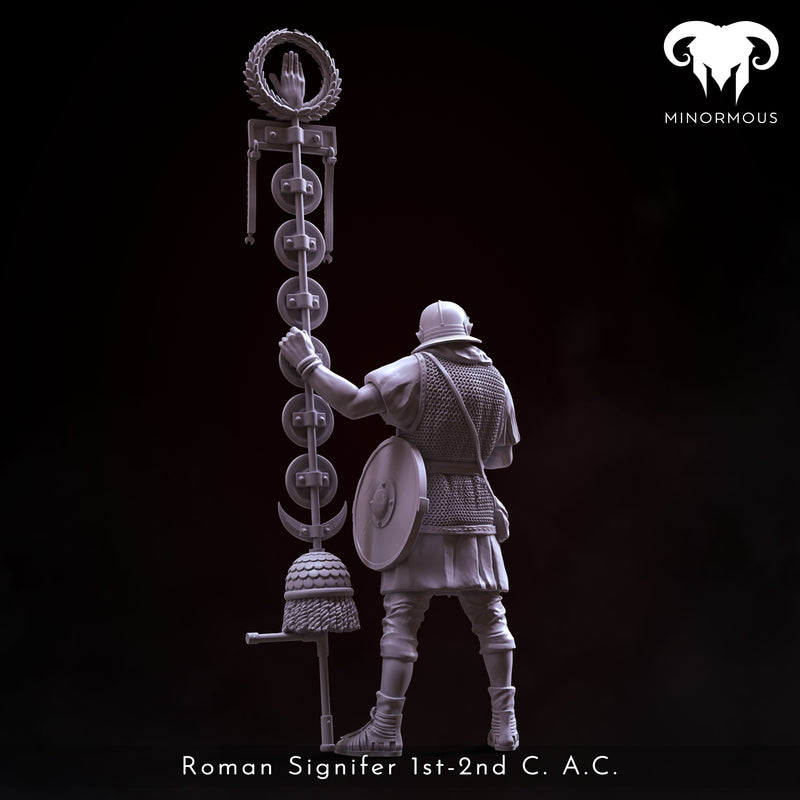 Roman Signifer 1st-2nd C. A.C. "Brave and Bold" - 75mm - 3D Print