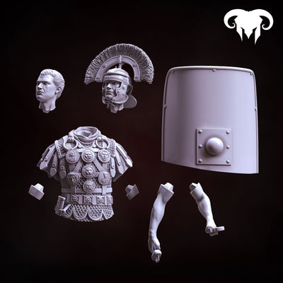 Roman Centurion 1st-2nd C. A.C. "Bravery and Valor" Bust - 3D Print