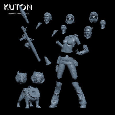 Bazooka Girl - 3D Print