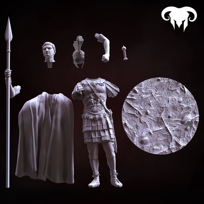 Roman Emperor Trajan 98 to 117 A.D. "Conquering the World" - 90mm - 3D Print