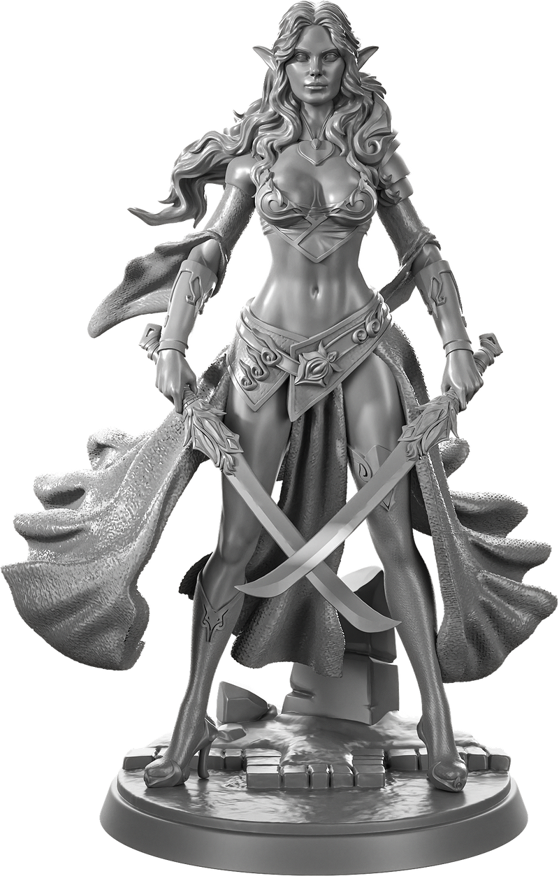 Wood Elf Assassin - 32mm - 3D Print