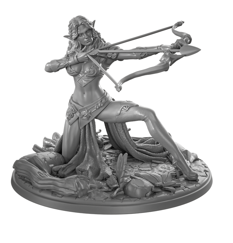 Wood Elf Archer - 32mm - 3D Print