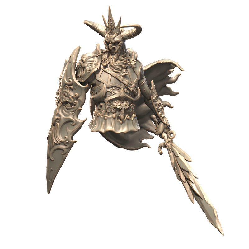 Artaghas the Undead King Bust - 3D Print
