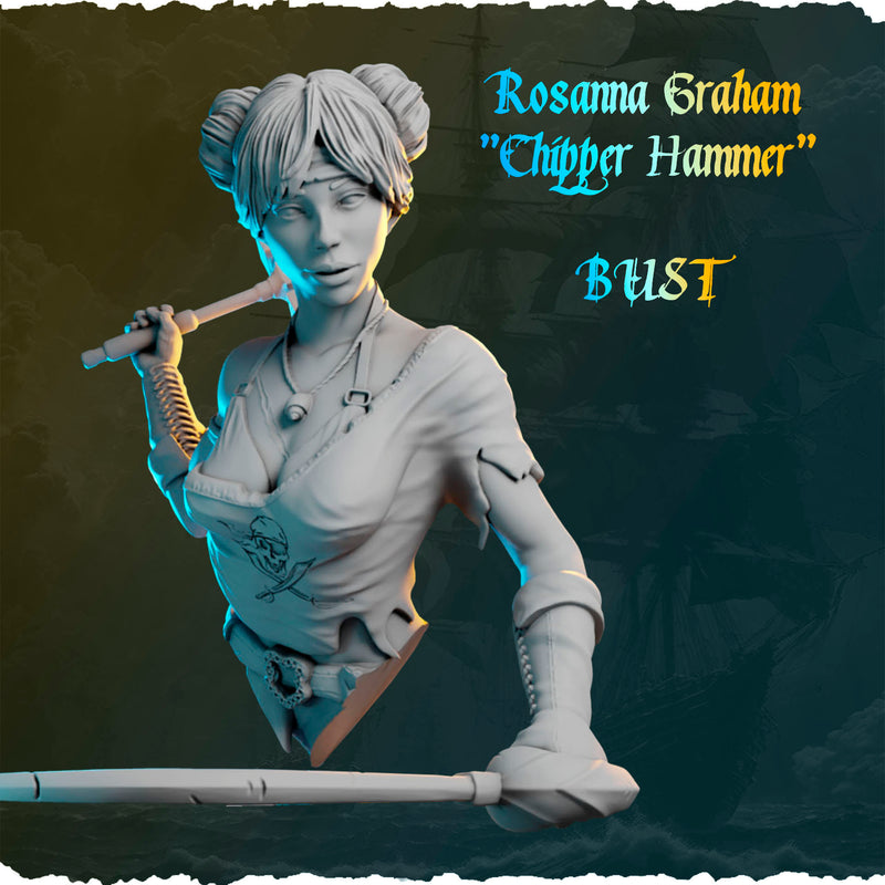Rosanna Graham "Chipper Hammer" Bust - 3D Print