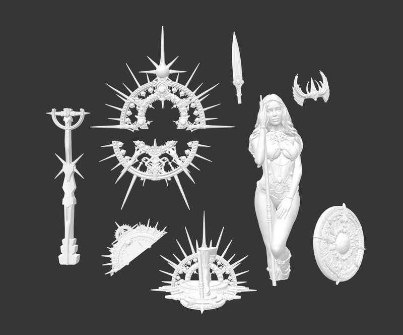 Angel, Divine Beauty - 150mm - 3D Print