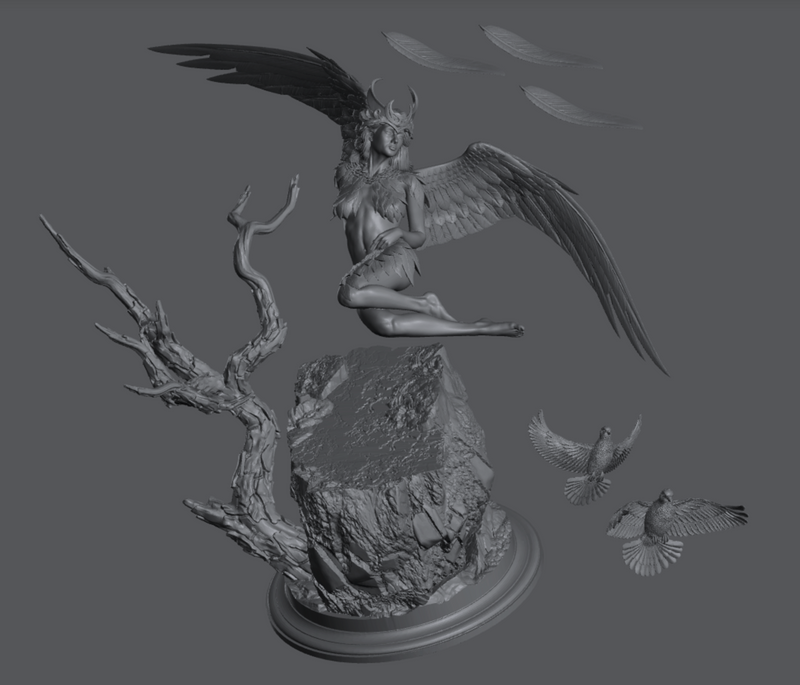 Vayra, Wind Queen - 3D Print