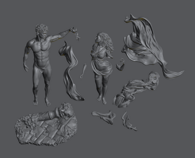 Apollo and Dafne - 3D Print